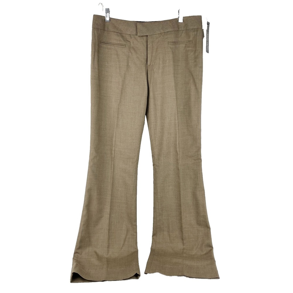 NEW Alvin Valley Veronica Pants Women's 10 / 40 Wool & Silk Flare Wide Waistband